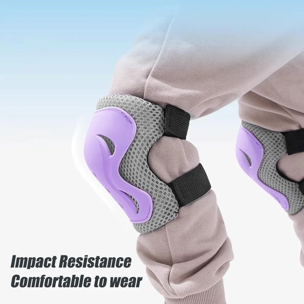 7PCS Kids Bike Helmet Set Skateboard Knee Pads - Adjustable for Girls Kids Elbow Pads Wrist Guards for Sports Skating Scooter