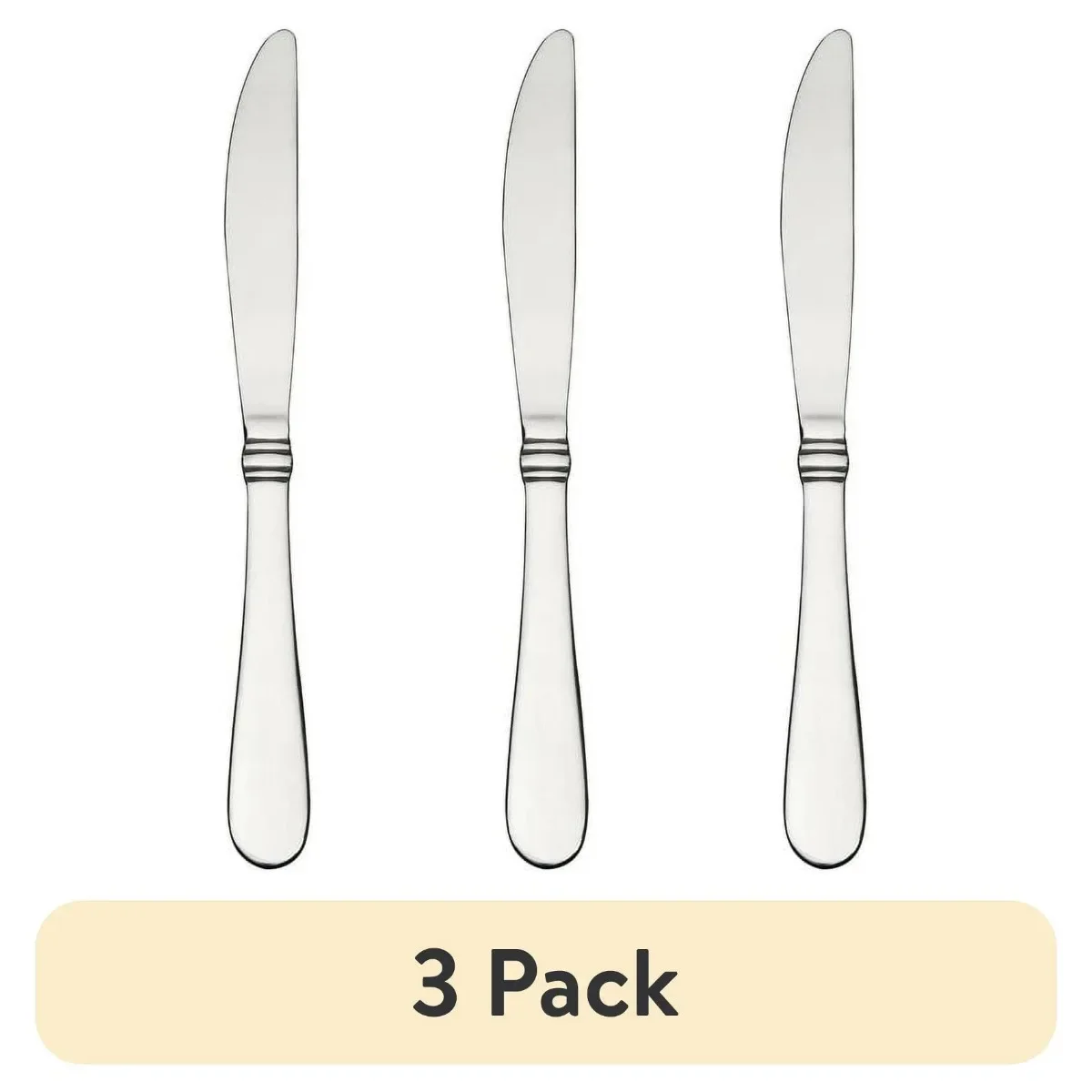 طقم أدوات مائدة من الفولاذ المقاوم للصدأ مكون من 20 قطعة، 3 عبوات، خدمة لـ 12 مجموعة أدوات مائدة كاملة أدوات فضية متينة