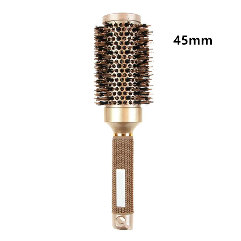 Professionelle 4PCS Runde Haar Pinsel Friseur Curling Haar Pinsel Keramik Barrel Kamm Für Fön Salon Styling Werkzeuge – Detail 7