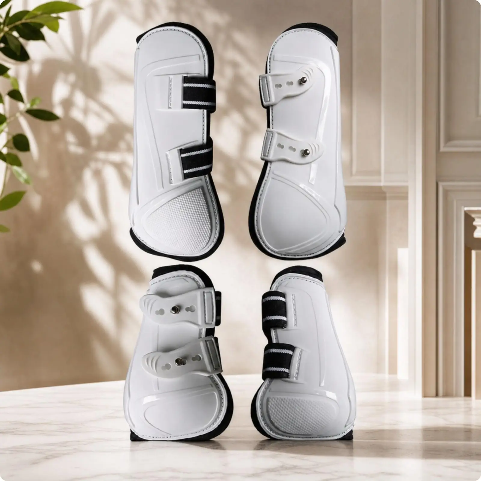 equestrian-horse-boots-set-of-four-hard-shell-leg-guards-for-impact-protection-during-daily-riding-arena-work-and-exercise