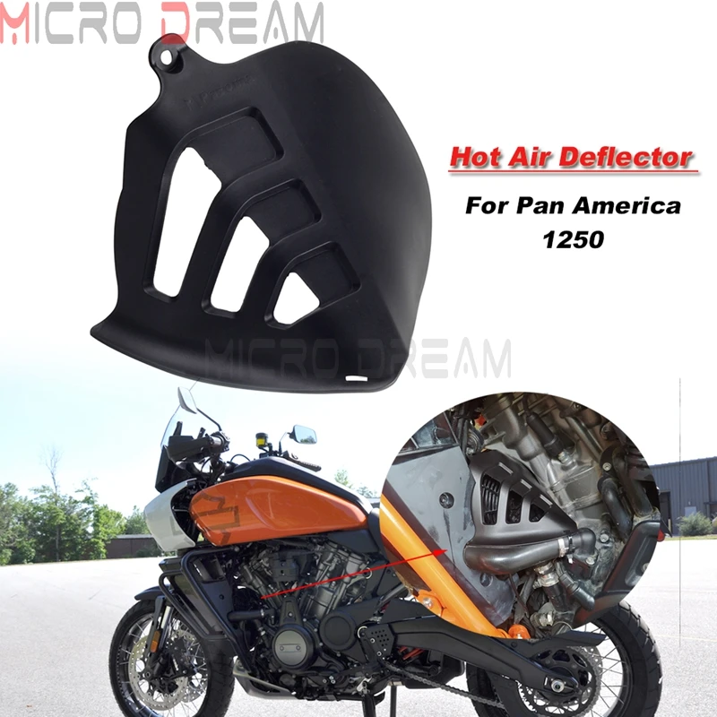 

New Moto Hot Air Deflector Heat Shield Anti-Scalding Protector Cover For Harley PAN AMERICA S 1250 RA 1250 21-24 Accessories