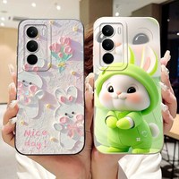 For Realme C71 Case RMX5303 Cover Cute Rabbit Pattern Soft Silicone Funda for RealmeC71 C 71 2025 Shockproof Phone Capa