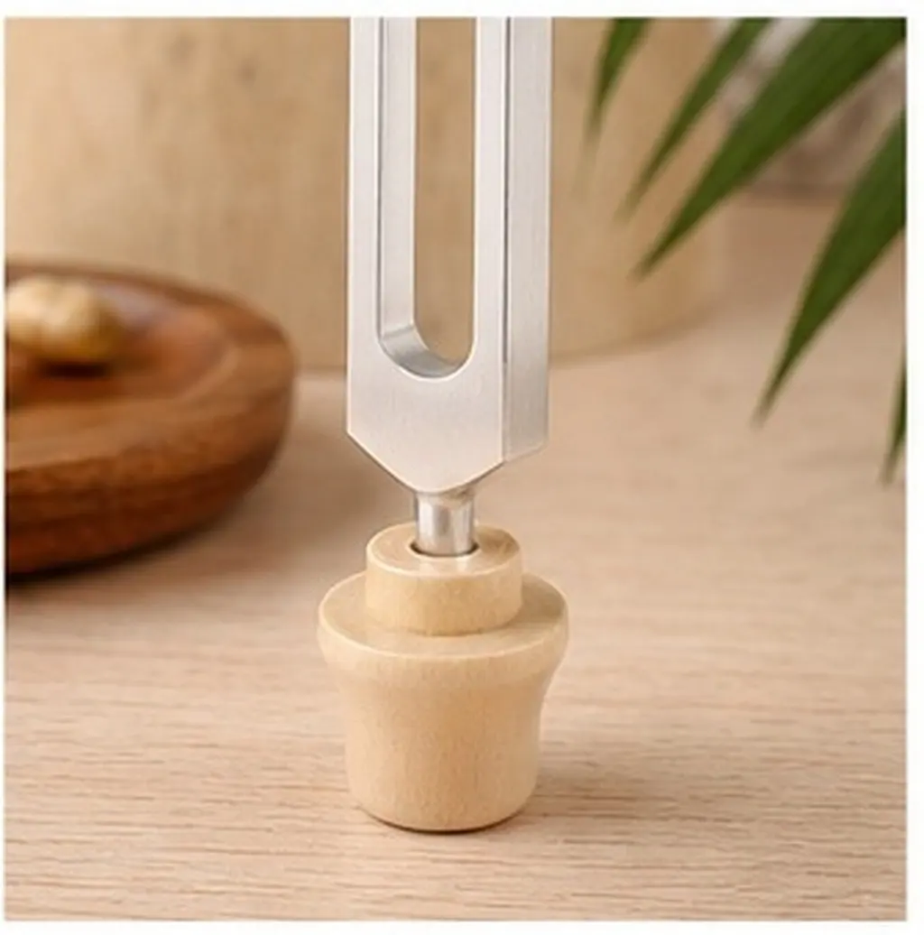 Tuning Fork Holder Universal Wooden Mount Base Non-Slip Stable Stand for Sound Therapy Relaxation Focus Tuning Fork Accessories