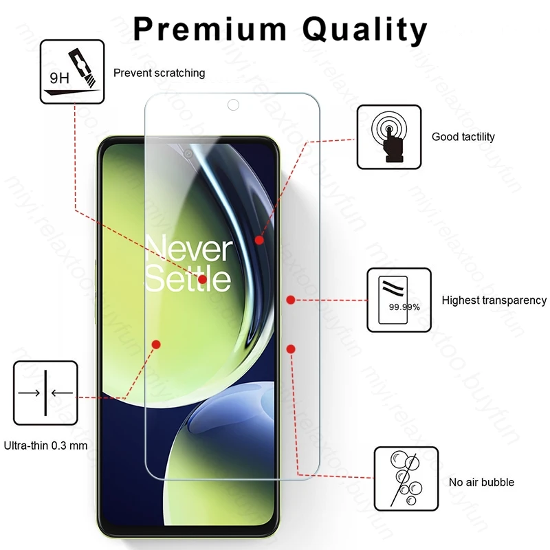 Verre de protection 2 en 1 pour OnePlus Nord CE 3 Lite 3 Lite CE3 Light 5G, protecteur d'écran d'objectif d'appareil photo, film HD CPH2467,CPH2465, 6.72 pouces