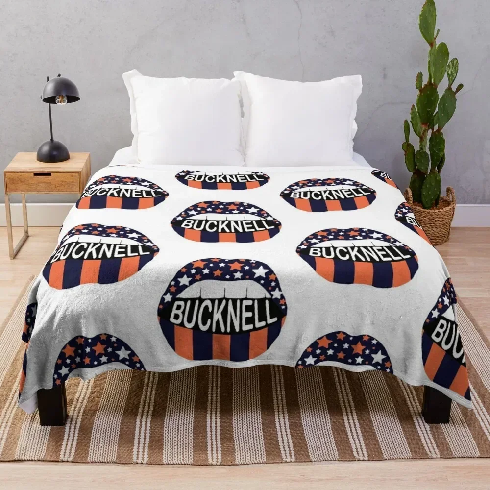 

Bucknell Stars and Strips Throw Blanket Flannels Vintage Custom Blankets