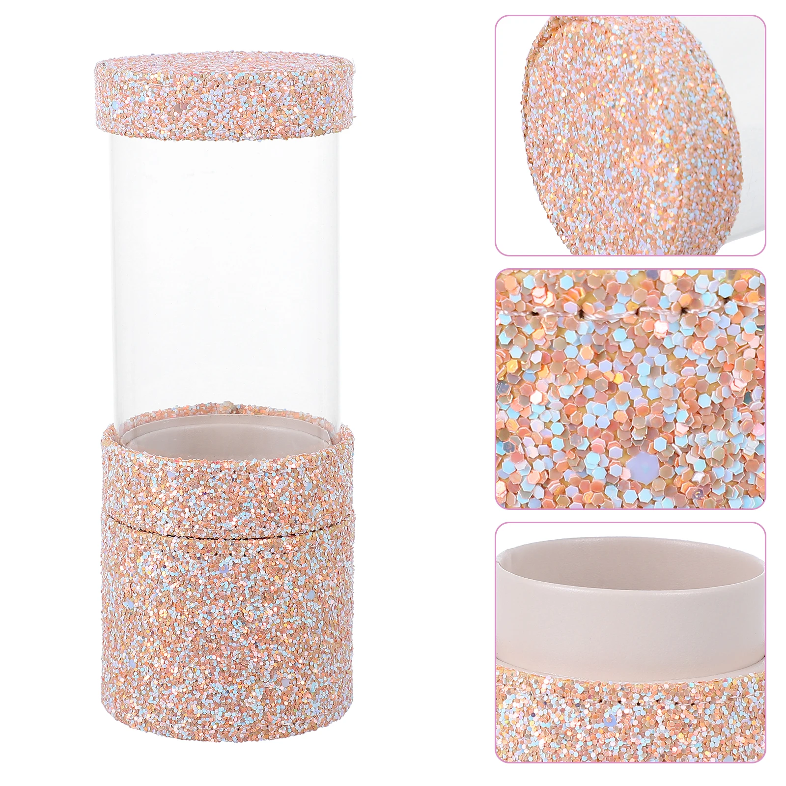 

Makeup Brush Storage Box with Two Compartment Cups Organizes 12 Medium Small Brushes Cosmetics Pencils Vase Style Desktop Holder