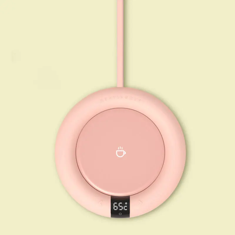 สร้างสรรค์กาแฟชาแก้วอุ่นอุ่น Pad ไฟฟ้าถ้วยความร้อน Pad สำหรับ Home Office 3อุณหภูมิจอแสดงผล LED ปรับได้ไอเดียของขวัญ