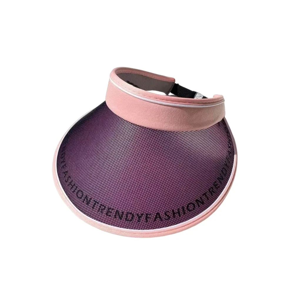 UV Protection Empty Top Visor Large Brim Lightweight Women's Sun Visor Hats Breathable Korean Style Outdoor Beach Hat