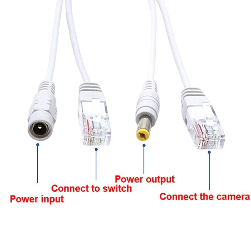 Metal Shielded POE Splitter 12V Straight Through POE Separator For IP Camera Wireless AP Network POE Power Supply Module