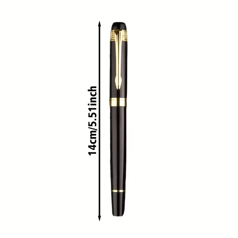 2Pcs/5Pcs/10Pcs Personalized Custom Text Business Ballpoint Pens with Laser Engraving of Name and Date, Black Metal Gel Pens, Business Gift Pens, Laser Logo Office Signature Pens, Promotional Ballpoint Pens, Metal Busi