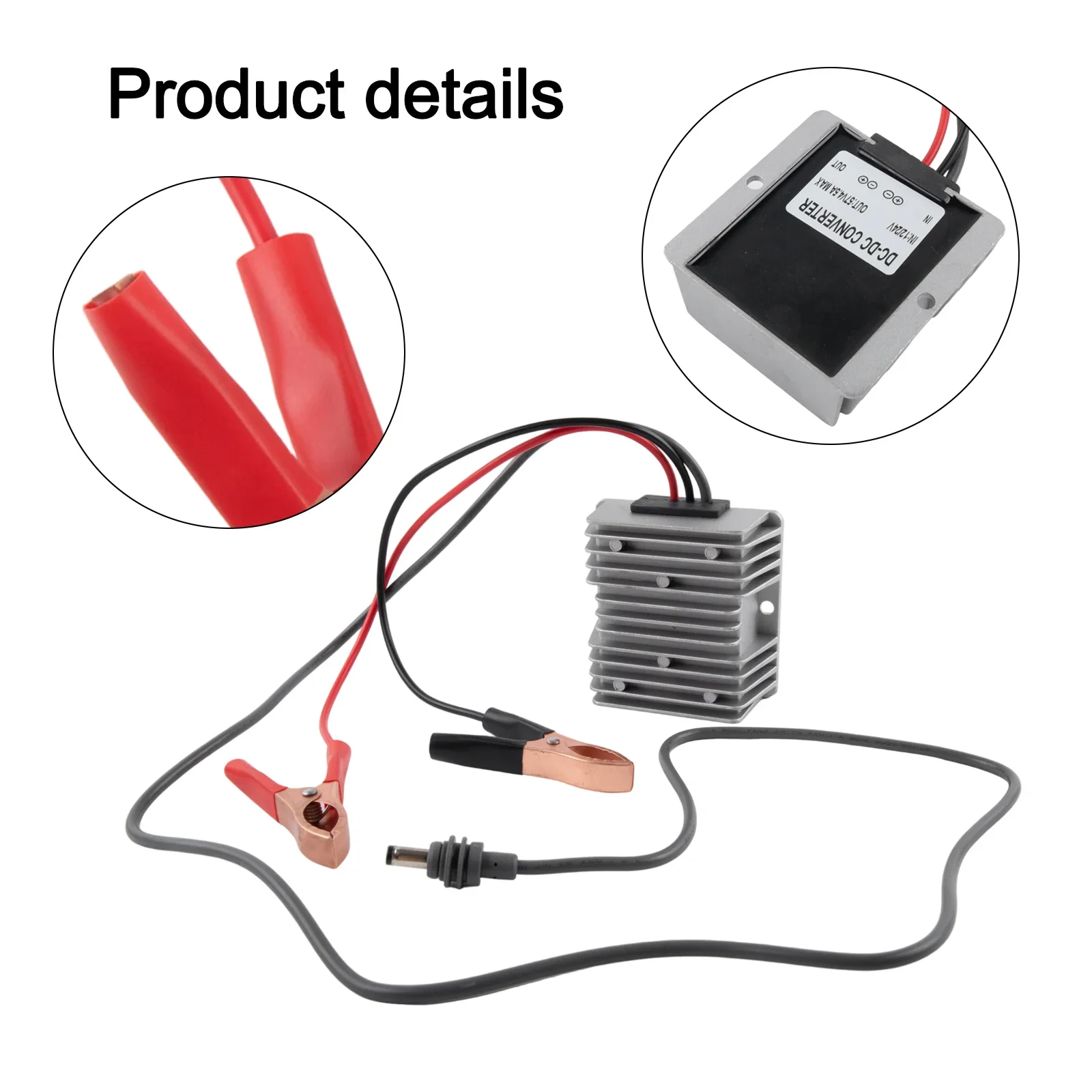 12V To 57V DC Power Converter Outdoor Use IP68 Dc Boost Converter For Vehicles Overload Protection Short Circuit Protection