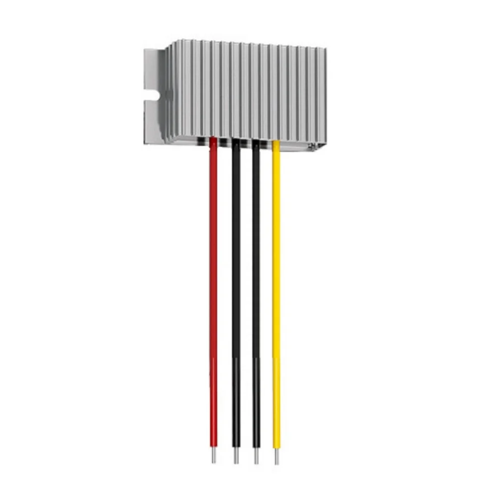 Aluminum Alloy 24V to 12V 5A 60W DC-DC Step Down Converter for Electric Cars with 15-36V Input and IP68 Rating