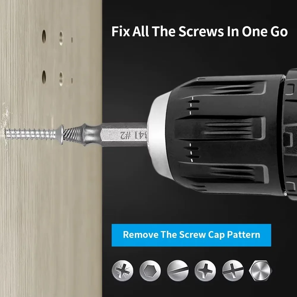 Damaged Screw Extractor Set HSS Drill Bit Double Head Bolt Stud Remover Damaged Screw Extractor Easily Take Out Demolition Tool