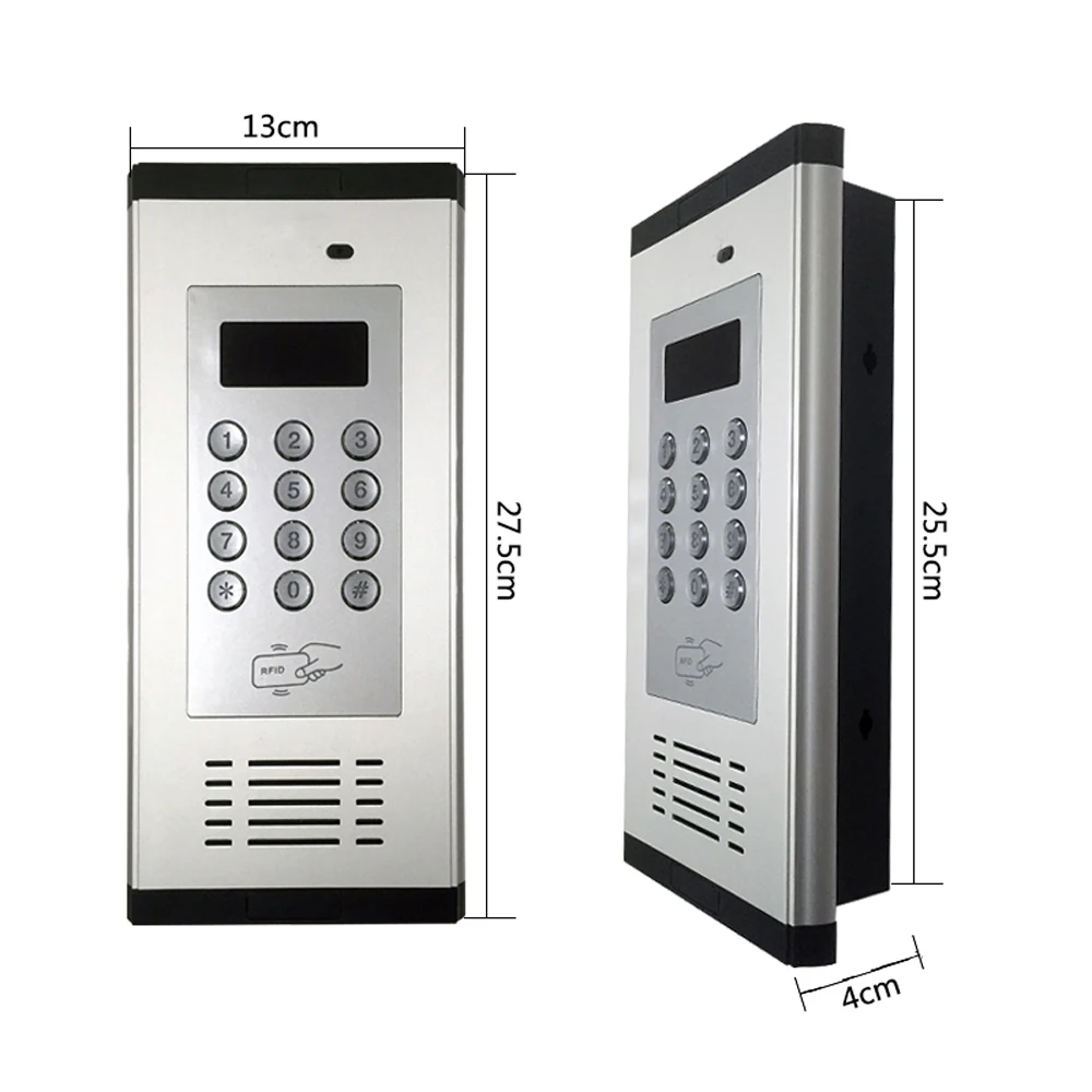 13.56MHZ Wireless 2G 4G LTE GSM Apartment gate door opener switch intercom support 200 rooms IOT Solution K6