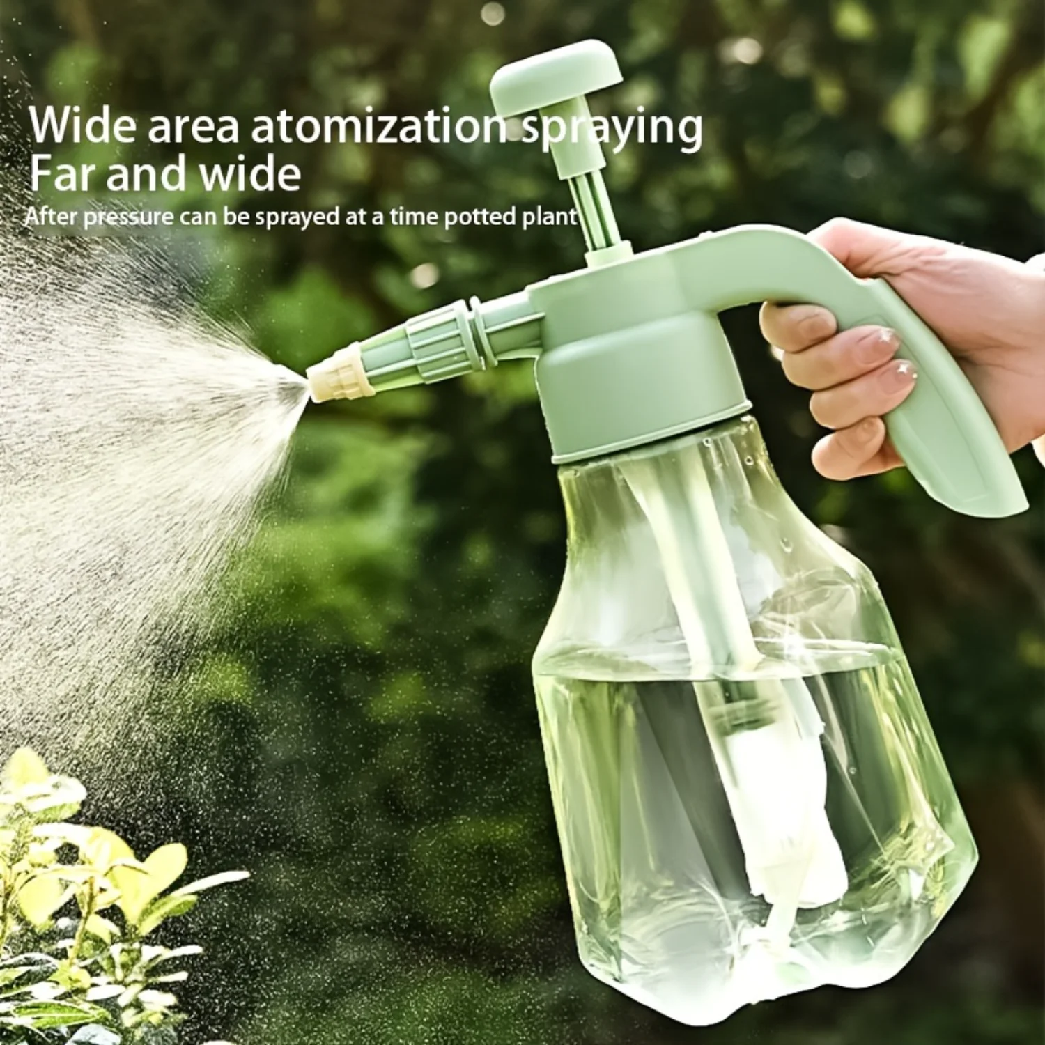 1pc Pressure Spray Bottles For Disinfection, High-Pressure Garden Watering,  Use, Small Atomizer Sprayer, Plastic, 5.12in X 12.0