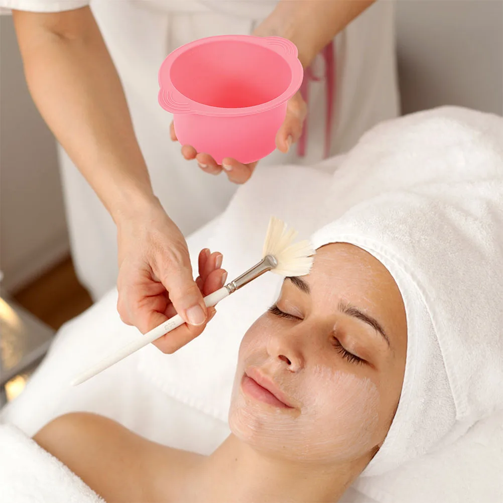 

2pcs Silicone Wax Pot Liner Bowl 400ml High Temp Resistant Easy Demold Hair Removal Wax Therapy Beauty Mixing Bowls