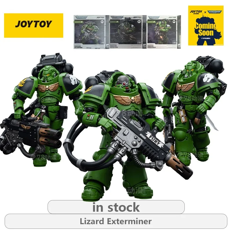 

Оригинальная фигурка JOYTOY Warhammer 40k Series Lizard Exterminer, аниме-фигурка, подвижная модель, украшение, подарок для мальчиков