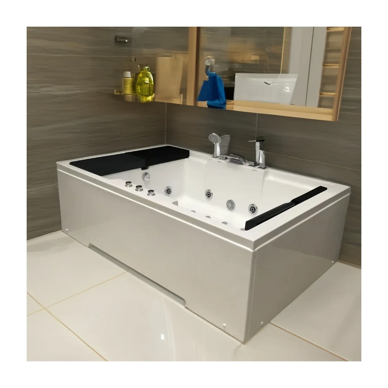 

Ванна SPA Jacuz с массажными форсунками, интеллектуальной системой, светодиодной подсветкой, индивидуальные цвета, идеально подходит для вилл и отелей