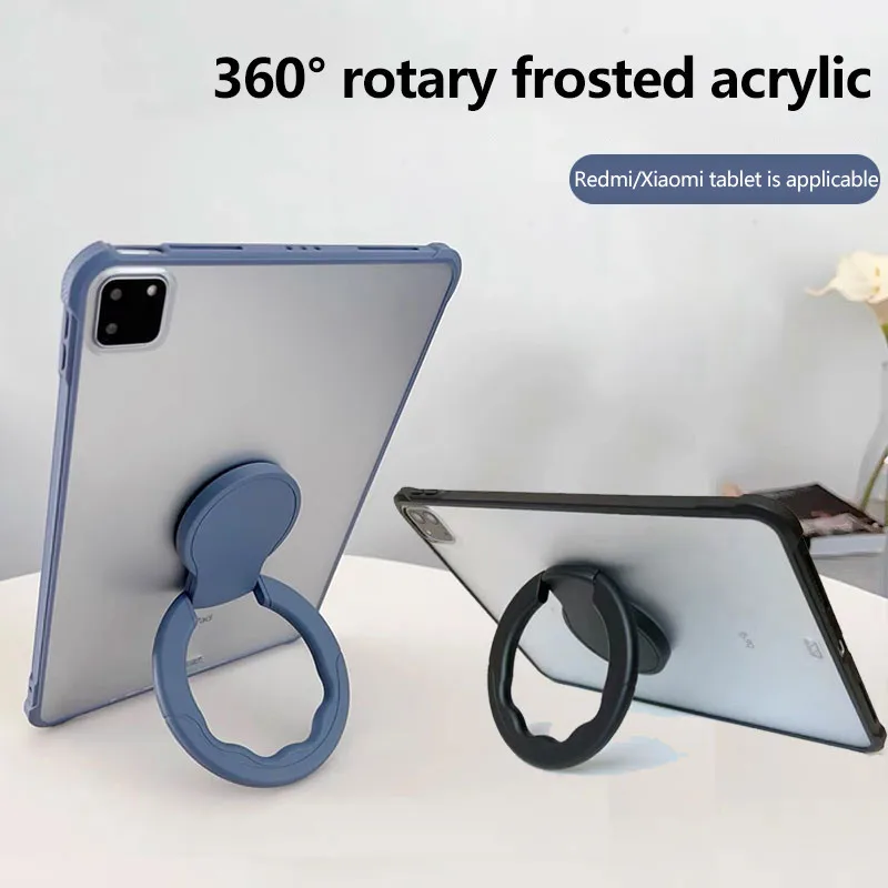 Rotary Stand Case For Redmi Pad SE 11 Xiaomi Pad 6S Pro 12.4 Pad 6 6Pro 5 5Pro 11inch Frosted Hard PC Full Protection Cover