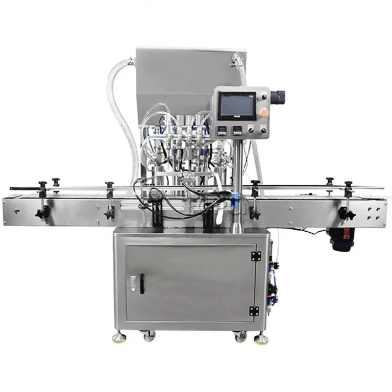 Beverage alcohol 4-head filling automatic liquid filling machine provides 220 volt filling equipment liquid products