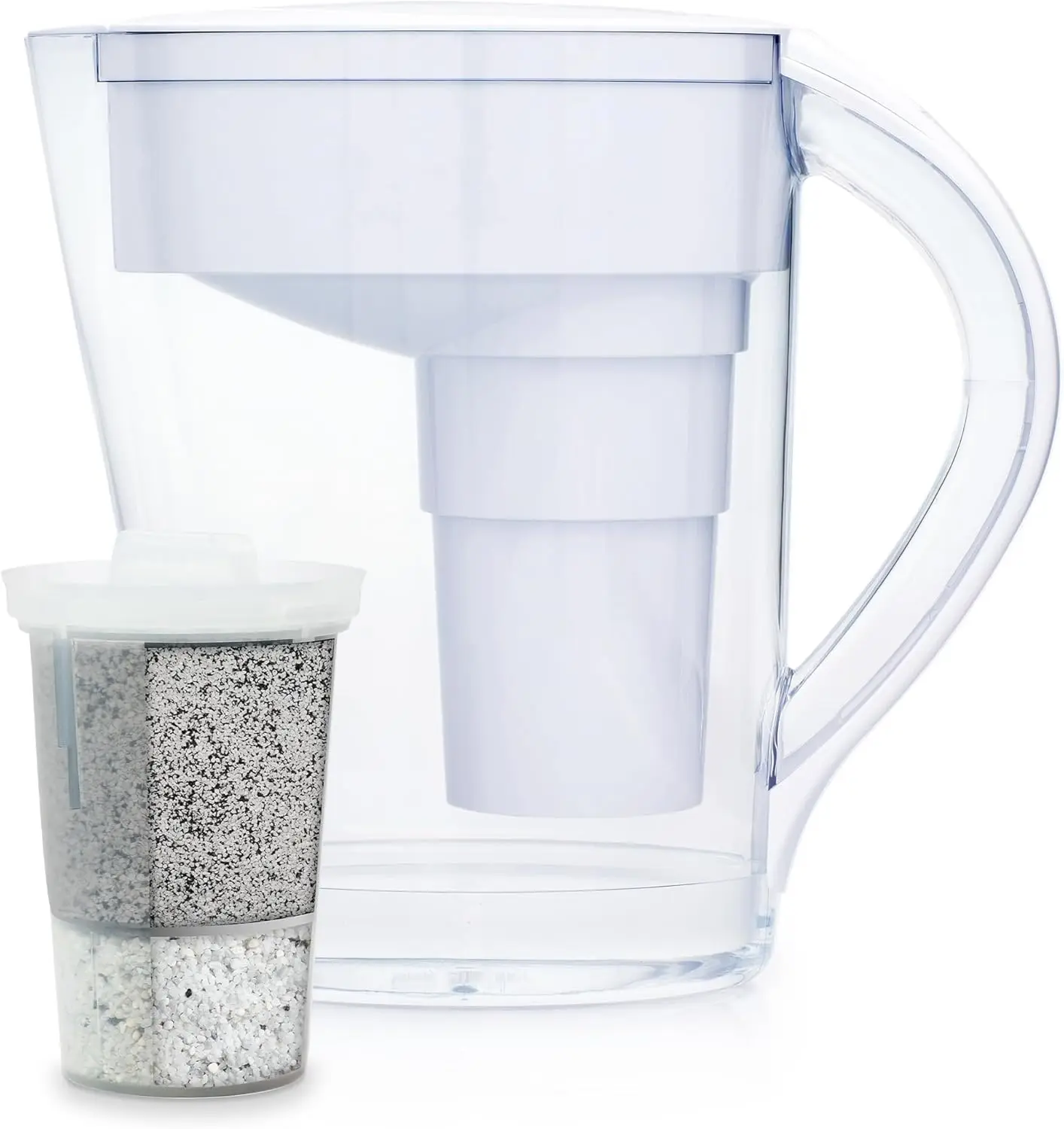 

MINA Alkaline Water Filter Pitcher | 9-Cup at Water Filter System That Adds Minerals and Makes Alkaline Water | Fluoride