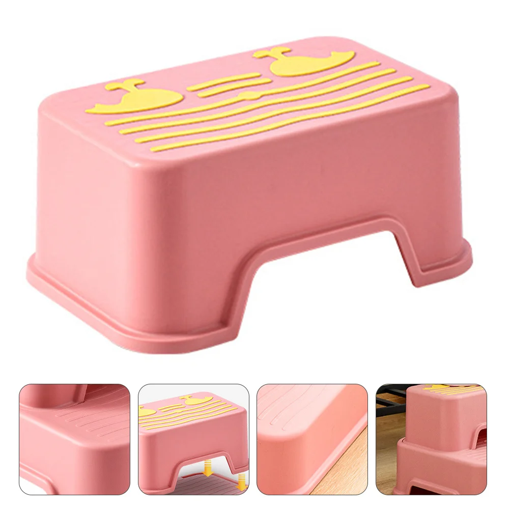 1 قطعة الأطفال عدم الانزلاق مسند القدم قسط PP البلاستيك خطوة البراز كرسي المرحاض غسل البراز الاطفال الحمام طفل مسند القدمين دفعة #6