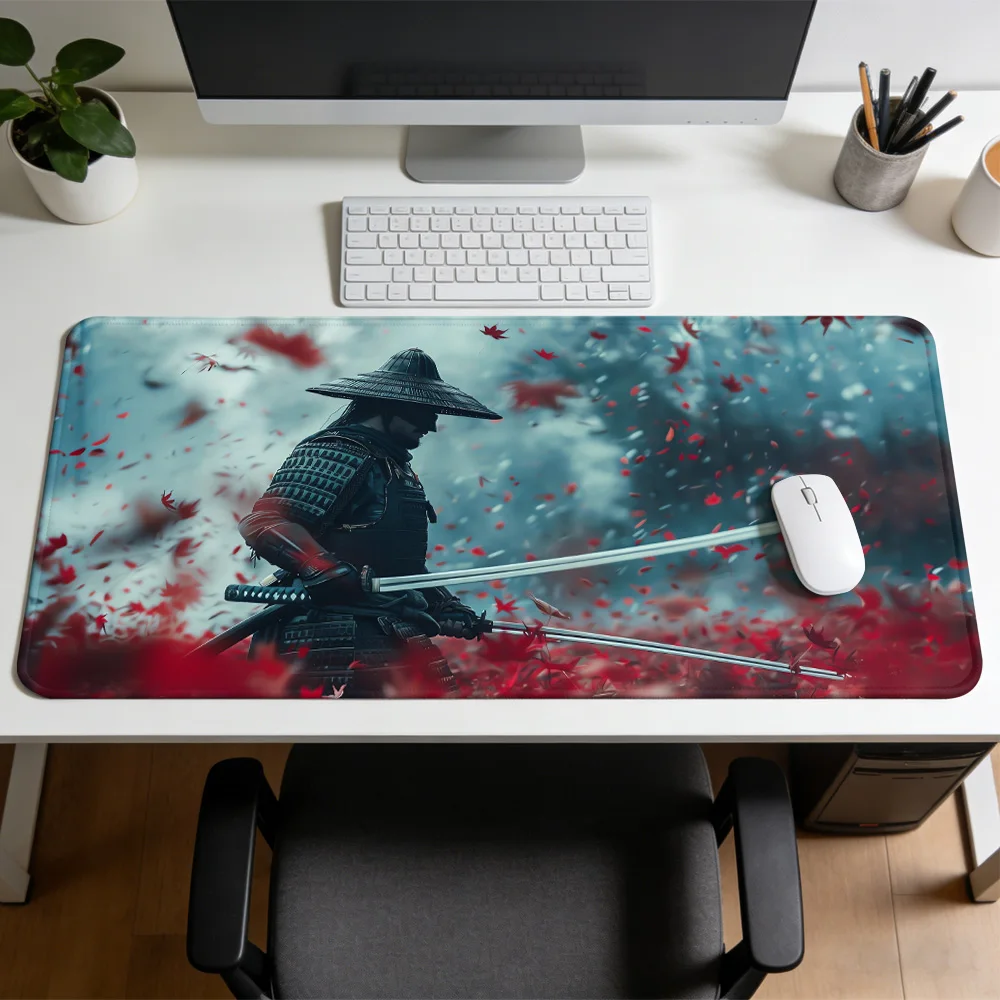 

Коврик для мыши Rainy Night Warrior, резиновый нескользящий игровой коврик для мыши, коврик для механической клавиатуры, компьютерный коврик для стола, офисные и игровые аксессуары