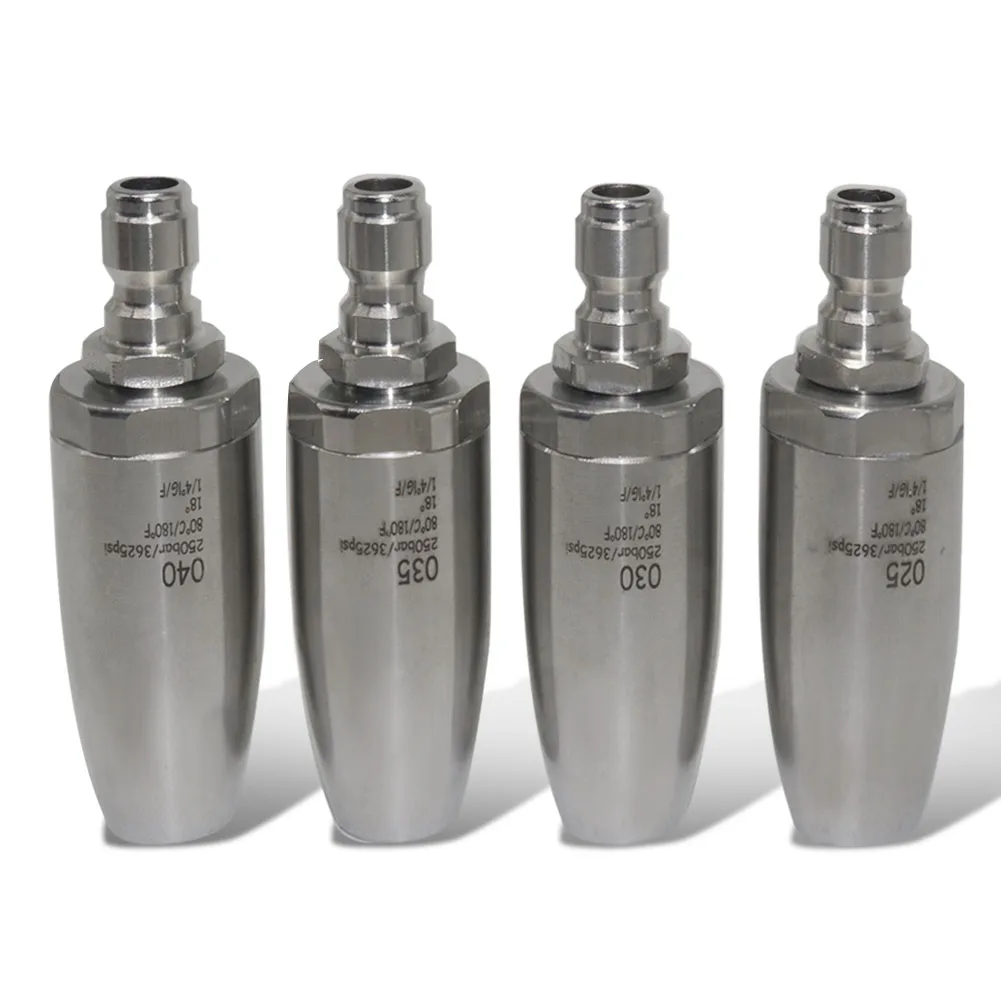 Pistolet à eau haute pression en acier inoxydable, buse rotative, odorà eau pour lavage de voiture, G1, 4, 360 °, 1.24mm, 1.15mm, 1.08mm, 0.98mm
