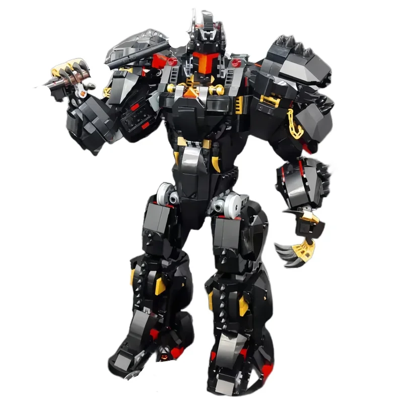 Creativity 1758PCS Warrior Mecha Series MOCThe Black Knight Building Blocks AssembledModel Toy Brick Children's Birthday Gift