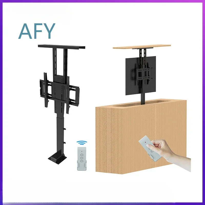 TV Cabinet Lifting Stand for 30 to 70 Inch TVs Fully Automatic Adjustable Height Display Base Motorized TV Lift Platform Home