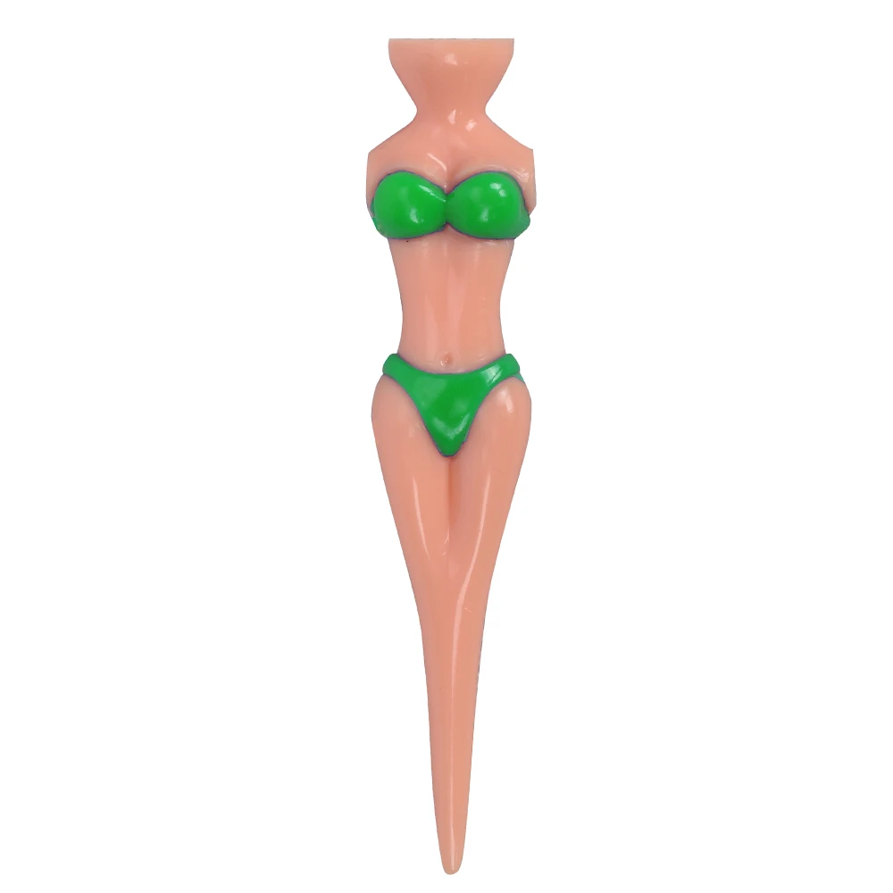 5Pcs Plastic Golf Tees Sexy Bikini Lady Model Golf Ball Holder Practice Training Tee Golf Accessories