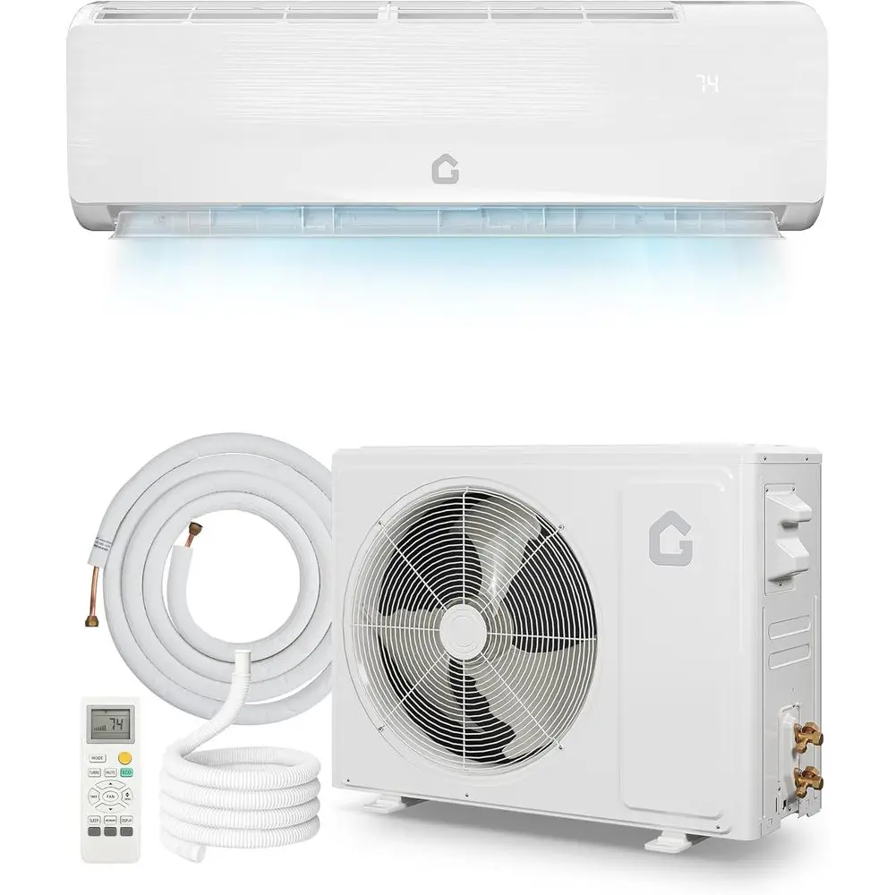 

18000 Mini Split Air Conditioner,19 SEER2 DuctlInverter AC w/ 230V, Cool Up to 1250 Sq. t with Heat Pump System,White