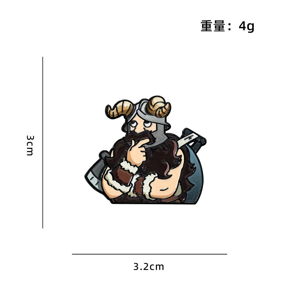 Delicious in Dungeon Enamel Pins 4Pcs Set Marcille Laios Chilchuck Senshi Brooches Lapel Badges view 3