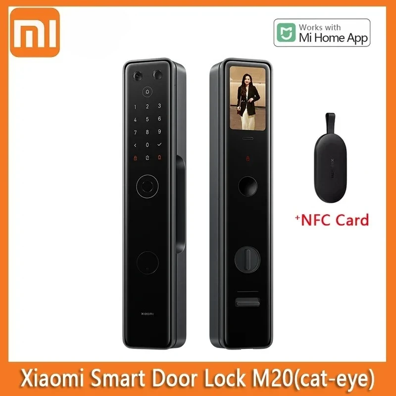 مراجعات وتحليل Xiaomi Smart Door Lock M20: مفتاح ذكي ذكي مع شاشة مرآة ووظائف متقدمة