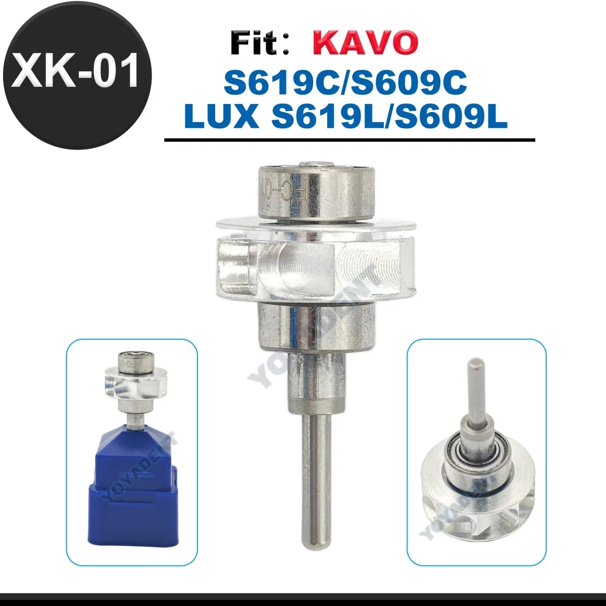 

Dental Turbine Cartridge Air Rotor Fit KAVO S619C/S609C LUX S619L/S609L High Speed Handpiece Accessories