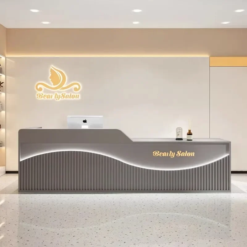 Shop Beauty Reception Desks Industrial Unique Hotel Display Reception Desks Corner European Design Scrivania Trendy Furniture