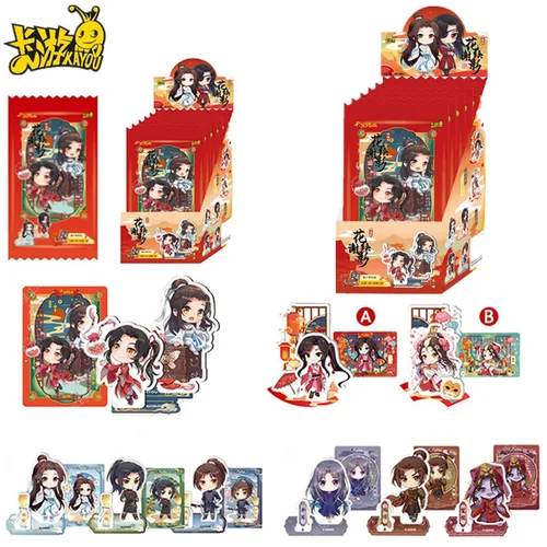 KAYOU Tian Guan Ci Fu 카드, Hua Cheng Xie Lian 피규어 아크릴 스탠드 모델 플레이트, 책상 장식, 스탠딩 사인 주변기기 소장품
