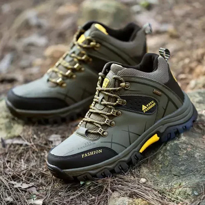 Zapatos de senderismo para hombre, zapatos de escalada de montaña de alta calidad, plataforma masculina, turismo, trotar, Trekking, Zapatillas resistentes al desgaste