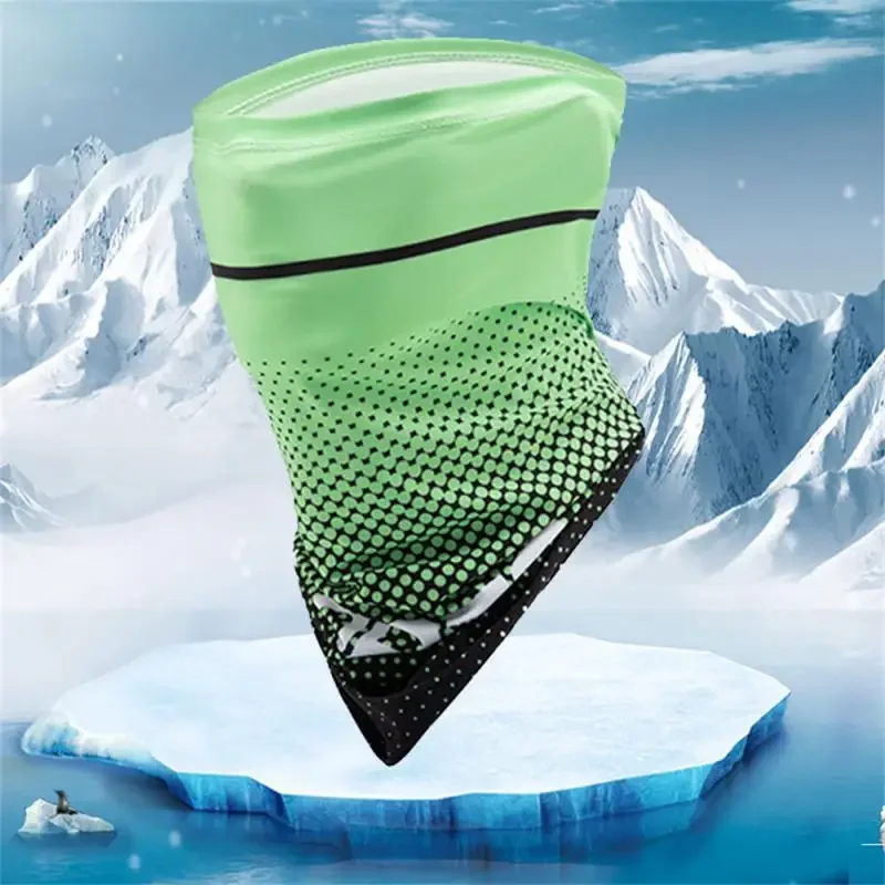 Ice Silk Cycling Face Mask Sunscreen Sweat Absorption Hiking Camping Hunting Neck Tube Scarf Bandana Motorcycle Magic Scarf