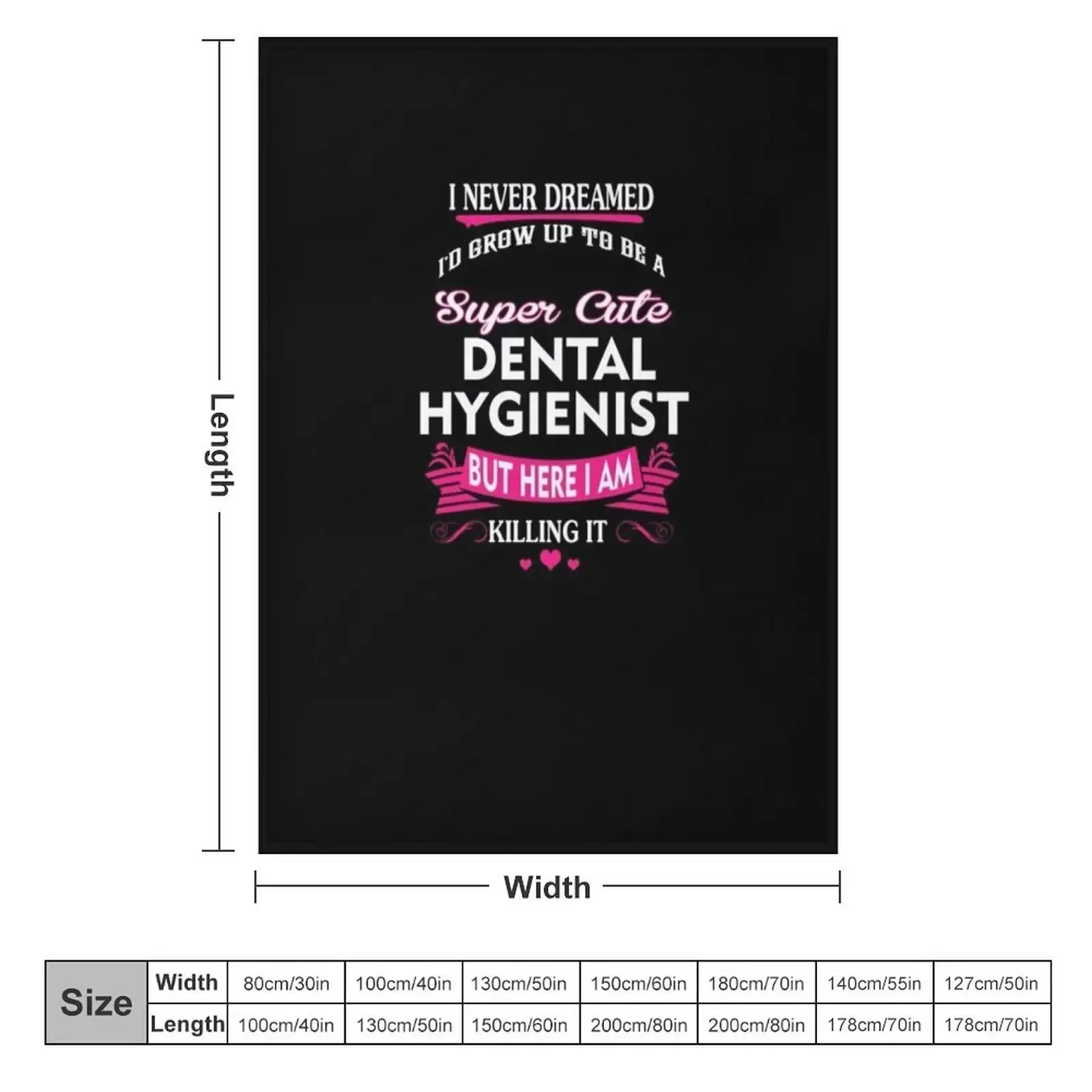 Dental hygienist Throw Blanket Giant Sofa Bed Furrys Luxury Brand Luxury St For Baby Blankets