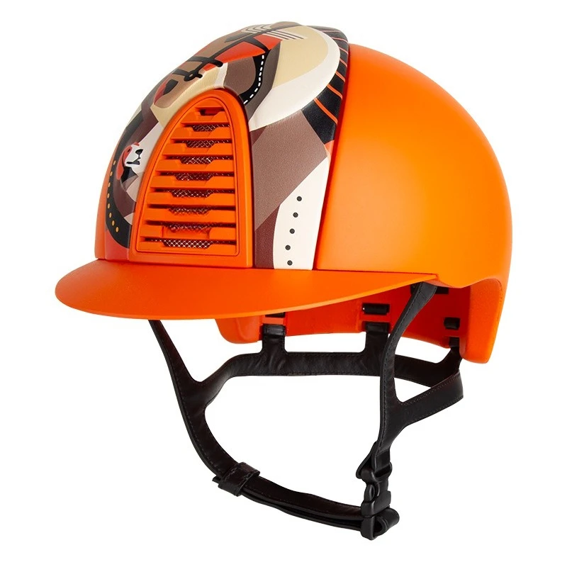 Equestrian Helmet Pegasus Orange Matte Riding Cap Harness Equestrian Supplies