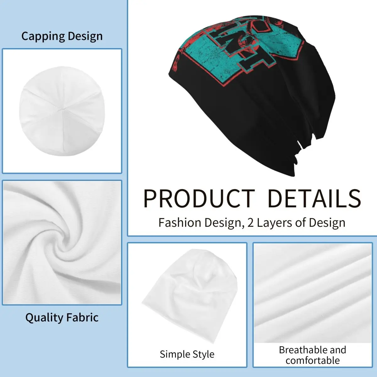 Ja Morant للجنسين الكبار بيني قبعات الحياكة بونيه قبعة دافئة أزياء الخريف الشتاء في الهواء الطلق Skullies القبعات