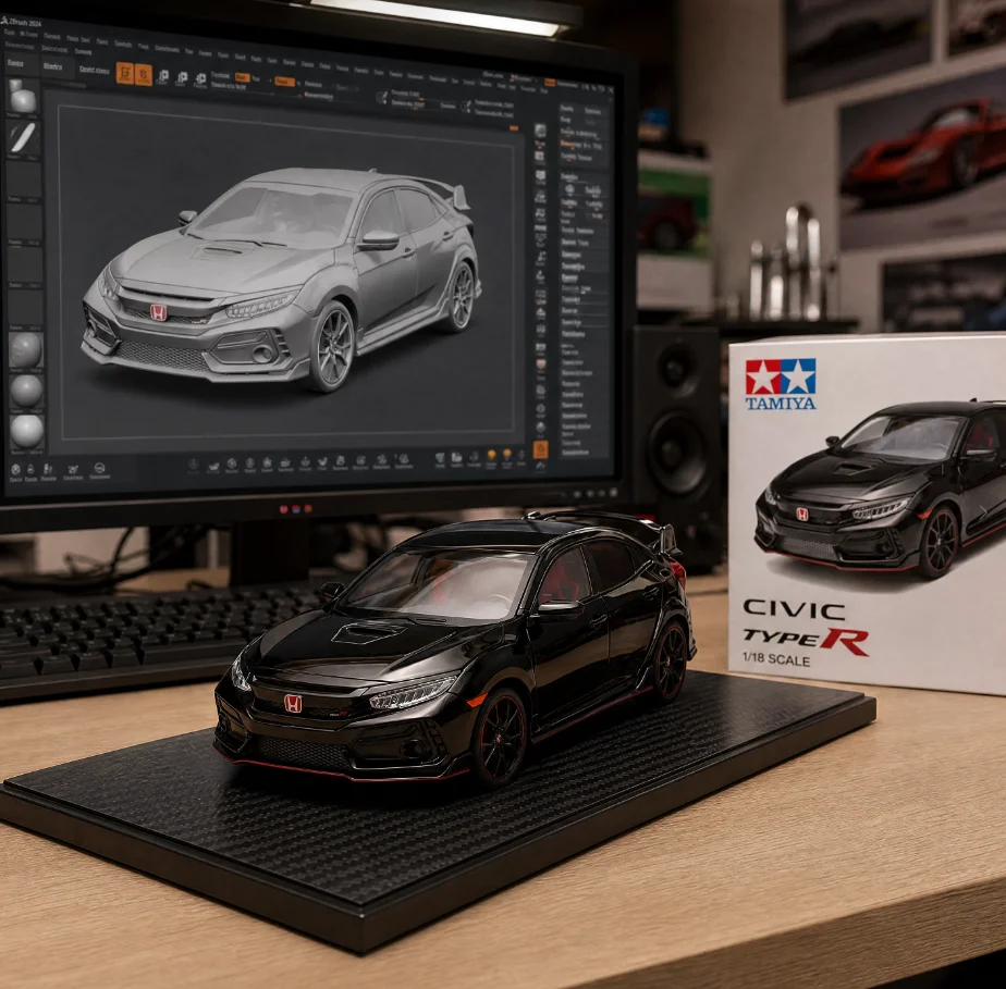 1-18-honda-civic-type-r-fk8-2020-compact-hatchback-alloy-metal-diecast-model-car-home-decoration-desktop-display-ornament-gifts
