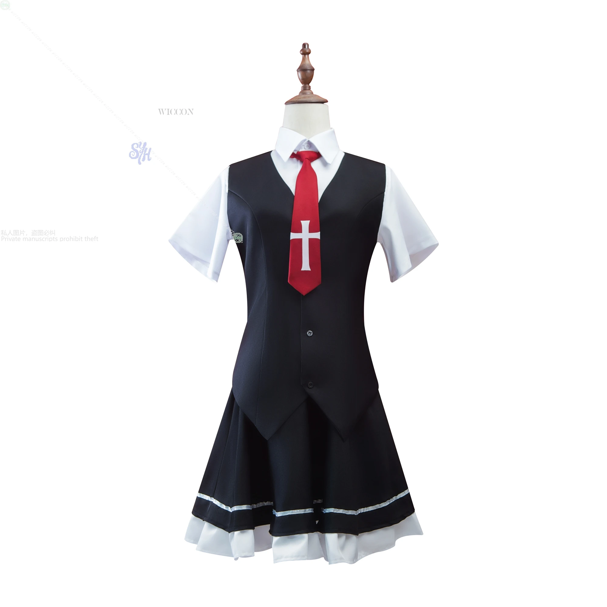 أنيمي رائع كل يوم أسفل ثقب الأرنب تأثيري أسود زي مدرسي Galgame زي جيراي كي جميل Kawaii فتاة يابانية