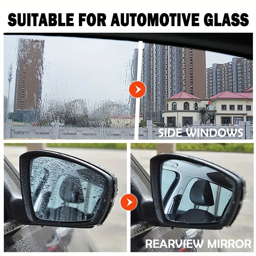 Auto-Wasserabweisender Spray, Anti-Regen-Beschichtung für Autos, hydrophobe Anti-Regen-Flüssigkeit für Windschutzscheiben, Spiegelmaske, Auto-Chemikalie – Detail 1