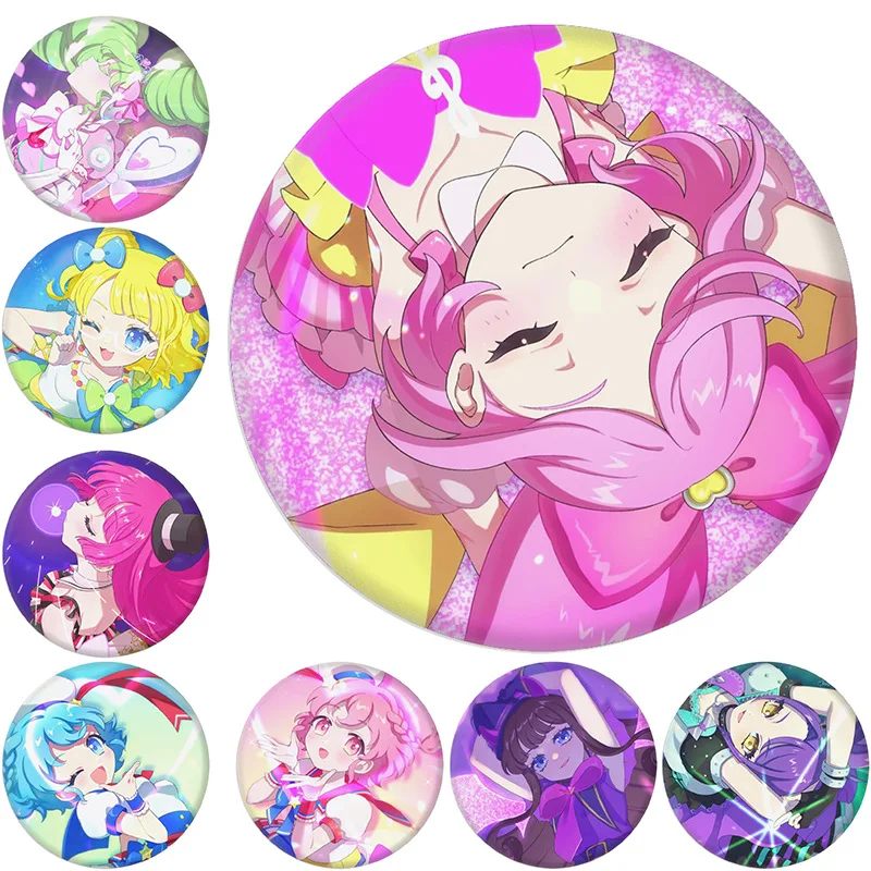 PriPara Pretty Paradise 58mm iron  значки badge funny pin