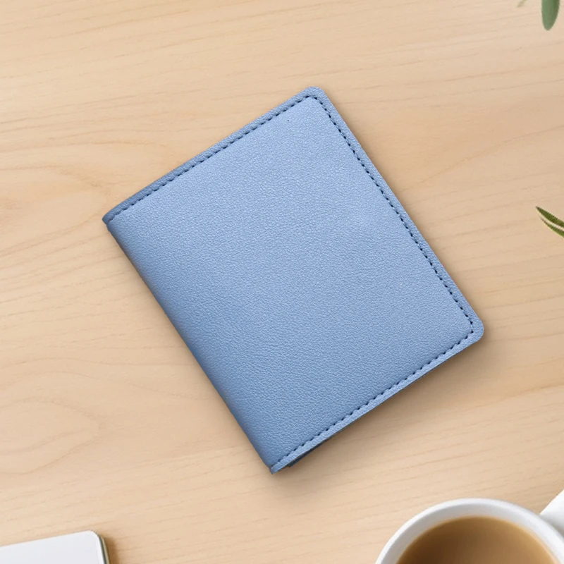 女性用人工皮革カードバッグ,超薄型,複数のスロット,レジャー用,クレジットカード用,無地,シンプル