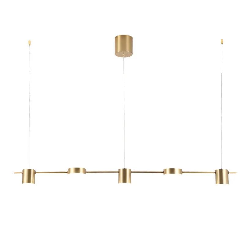 Postmodern light luxury restaurant chandelier Nordic simple modern restaurant light Long bar chandelier
