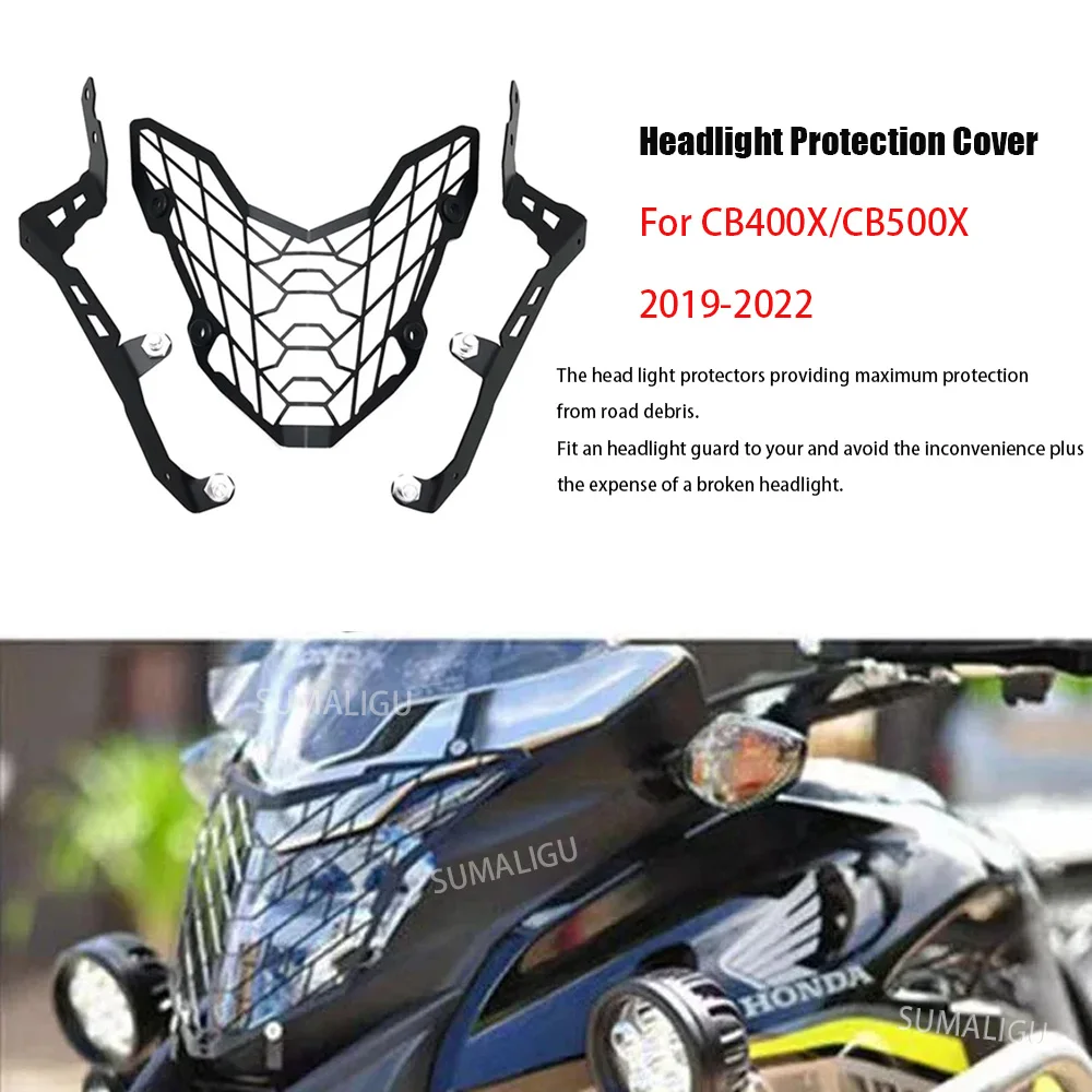 For Honda CB500X CB400X CB500 X CB400 X 2019-2023 Motorcycle Headlight Protection Head Lamp Light Grille Guard Cover Protector