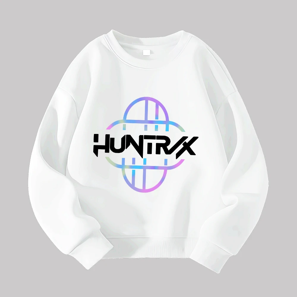 HUNTRX جرافيك طباعة Crewneck البلوز الرجال النساء عارضة الشارع الشهير أزياء طويلة الأكمام السترة